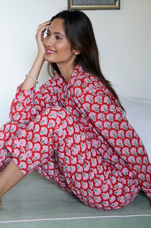 Pyjamas, cotton nightwear, floral print ladies Pyjamas, handmade cotton pyjamas,